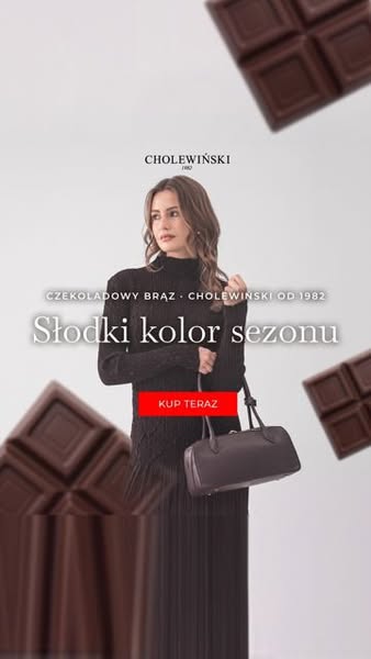 Torebki w kolorze czekolady