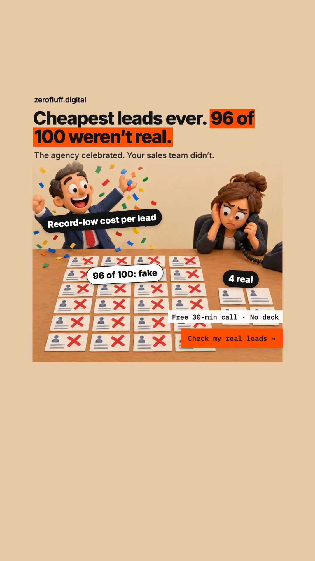 Check which leads are real