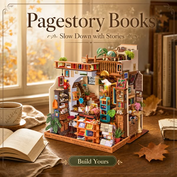 A Vintage Bookstore in Miniature