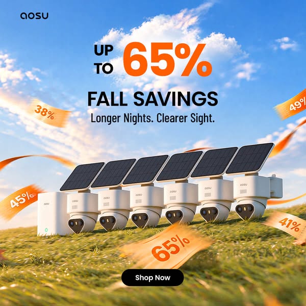 aosu Smart Security for Peace of Mind – Up to 65% OFF