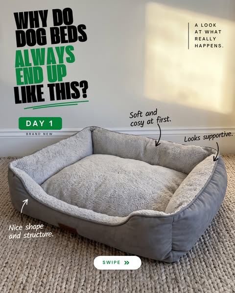 Different beds. Same result.