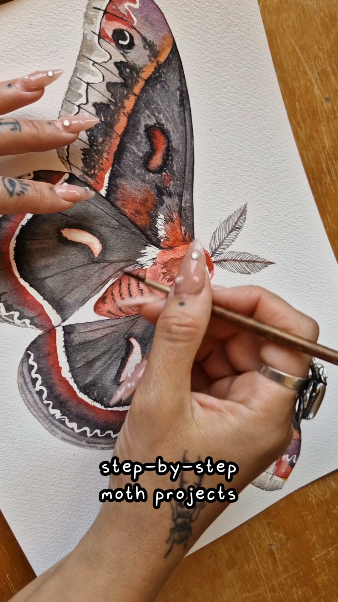 BRAND-NEW COURSE: Mastering Moths in Watercolor is NOW OPEN!
