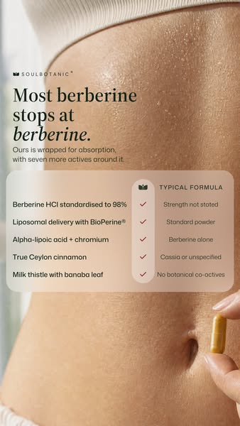 Berberine, wrapped for absorption