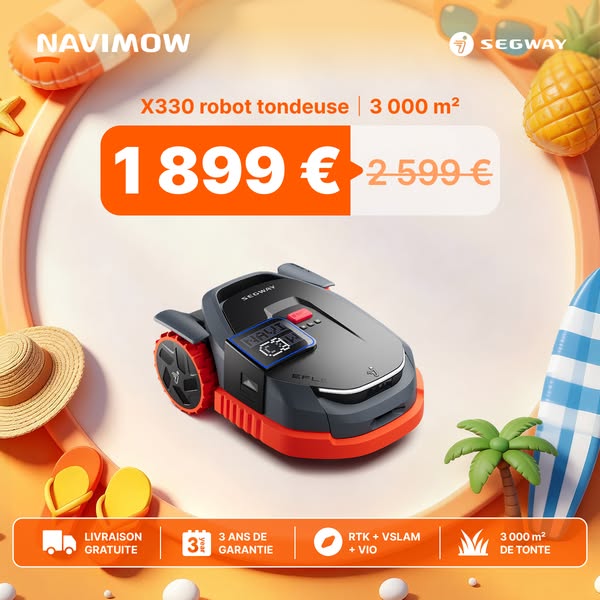 Navimow X330 : 700 € de remise + Garage L offert !