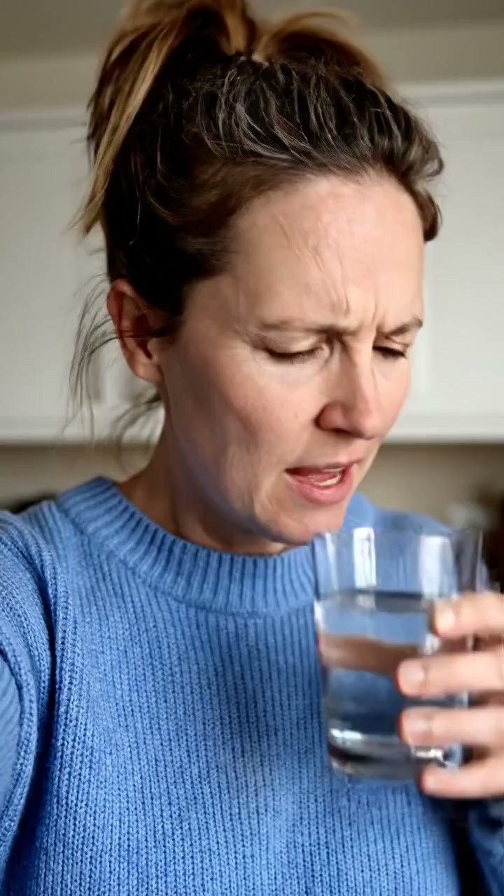 I drank less water. Completely backwards.