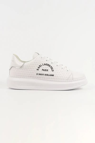 Karl Lagerfeld Kapri Microgram Men's Sneakers | White White / 42