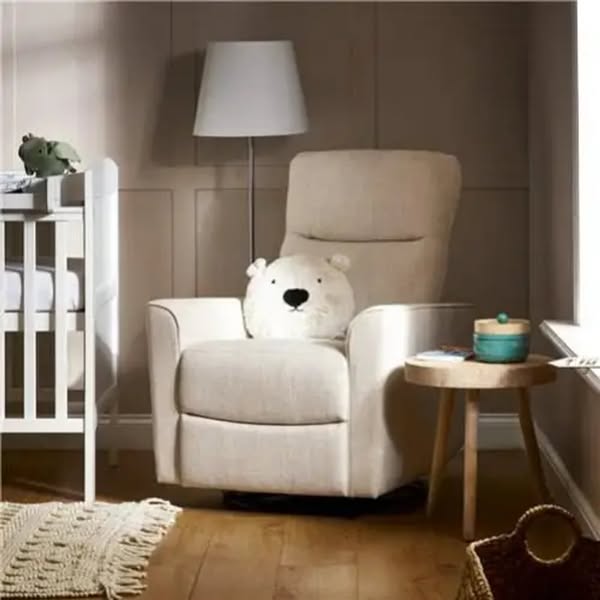 Obaby Savannah Swivel Glider Reclining Nursery Chair - Oatmeal