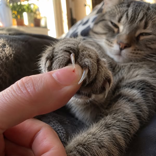 Cat rescue reveals a genius trick for claw care