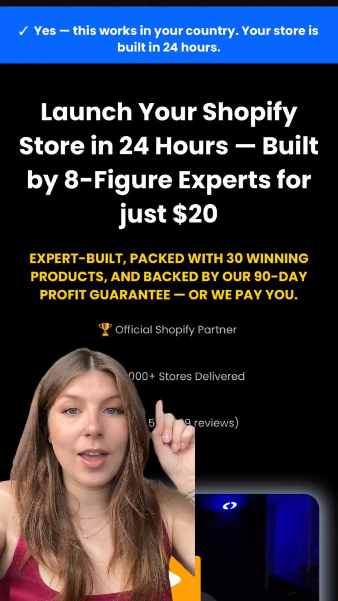 $20. Your Custom Store. 24 Hours