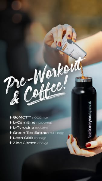 Your AM sweat session in a cup.