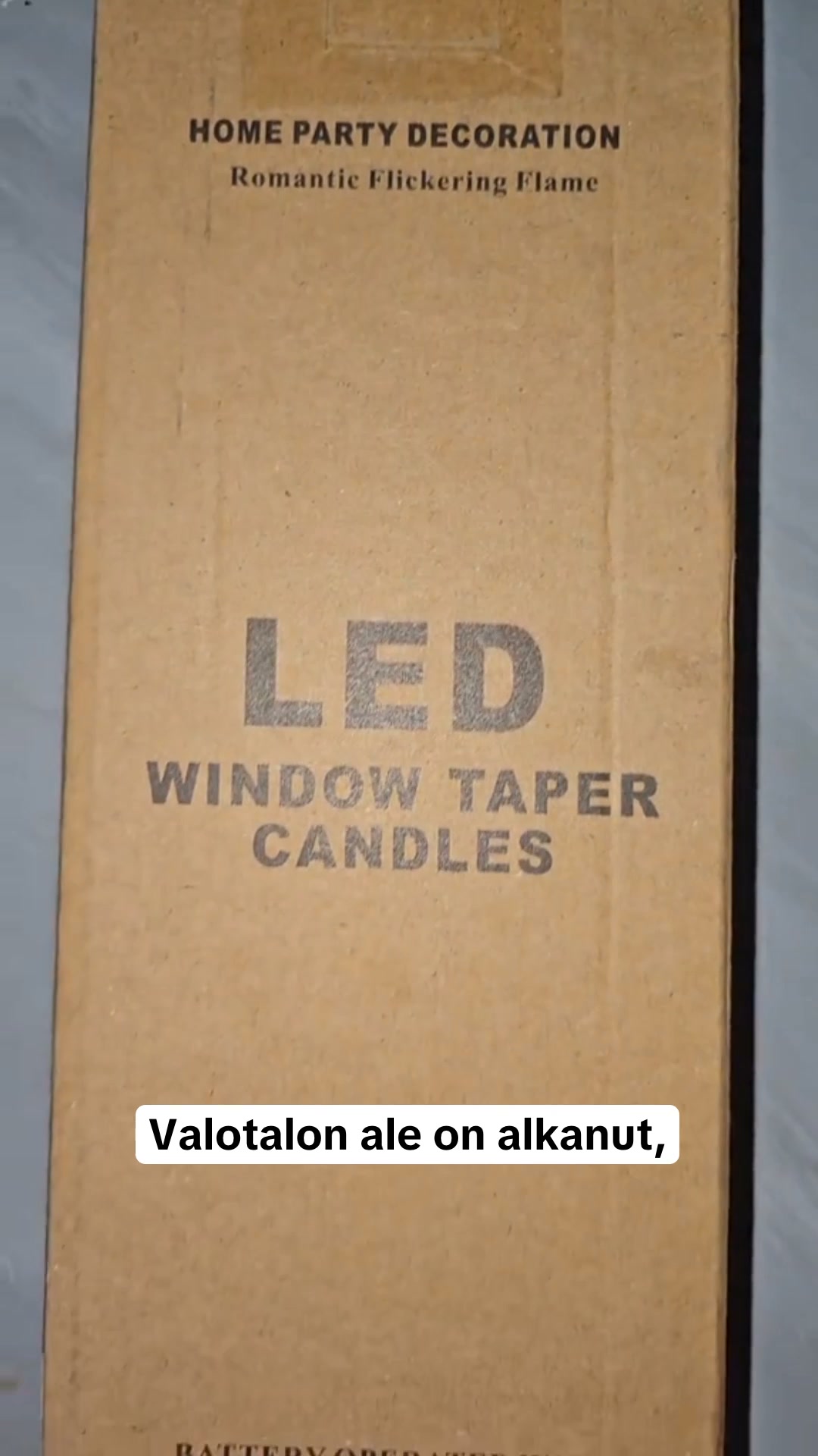 Joululahja, joka syttyy joka ilta.