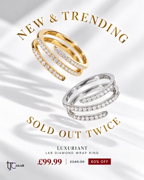 43 Lab Diamonds. One Wrap Ring.