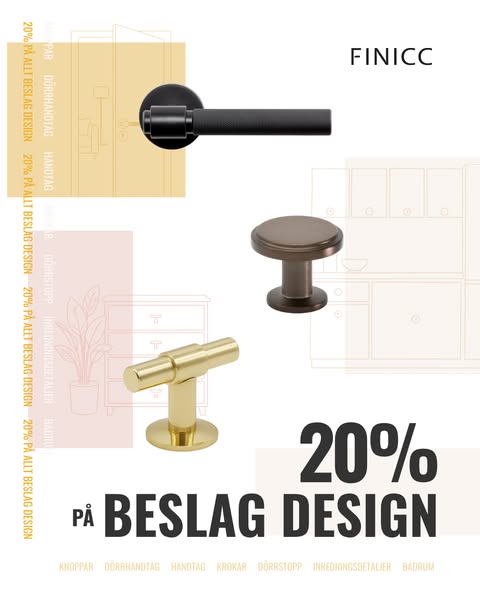 20% på Beslag Design