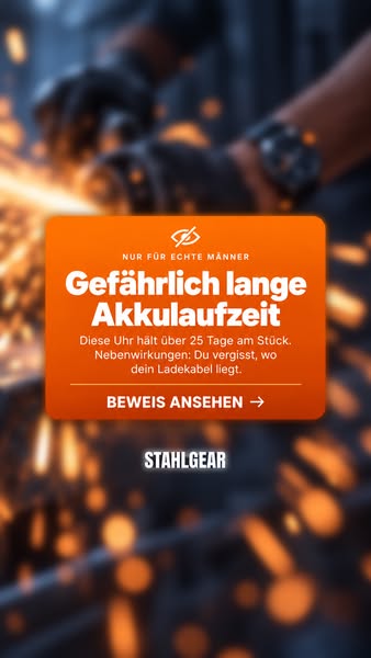 Weit über 25 Tage ohne Aufladen!