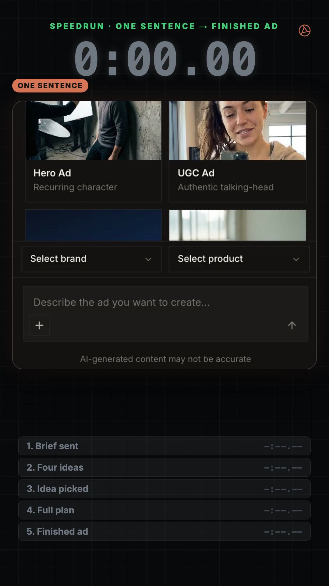 AI Video Ads in Minutes.