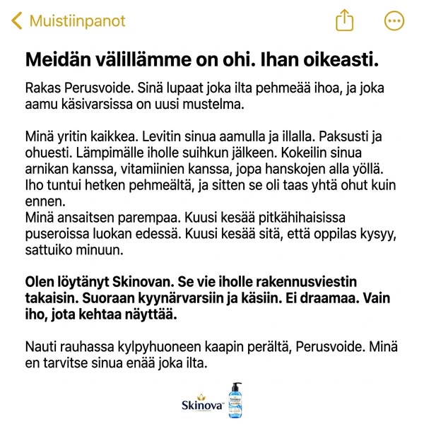 Kädet, joita kehtaa taas näyttää – ei vain pehmeämpää ihoa