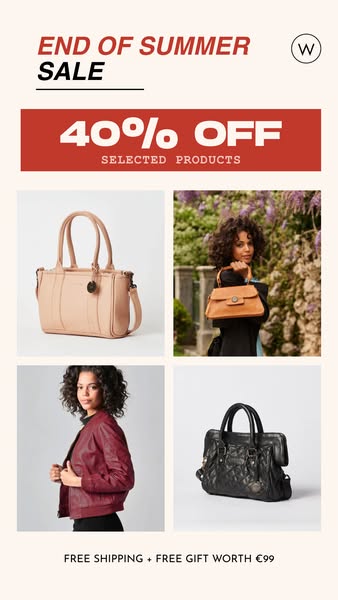 40% OFF END OF SUMMER SALE