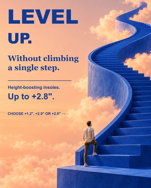 Instant height. In every shoe you already own
