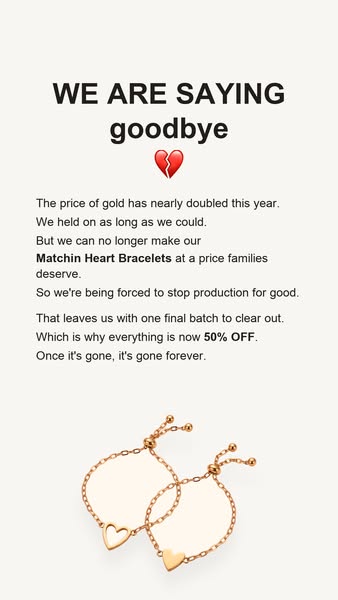 LAST STOCK EVER. 50% OFF TODAY