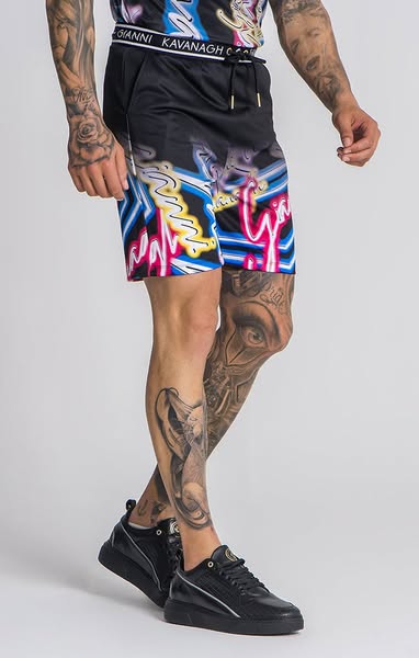 Black Soho Faded Shorts, L / Black