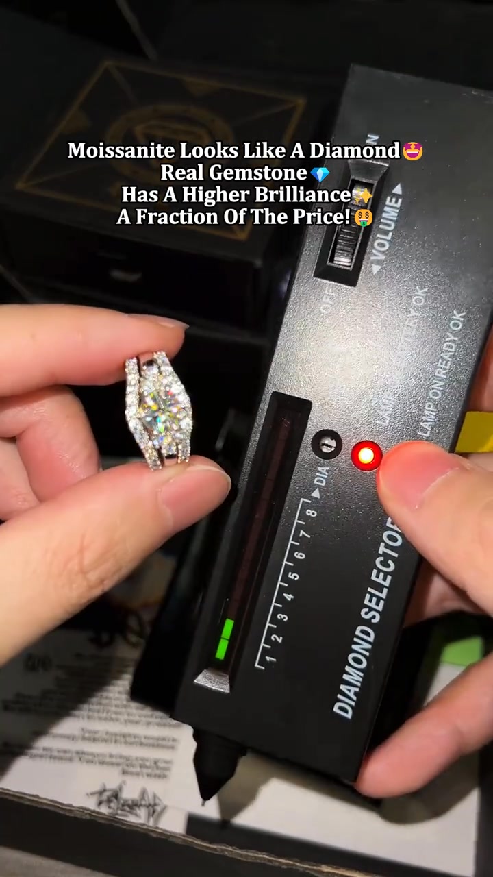 Delzzad Jewelry S925 Moissanite Rings