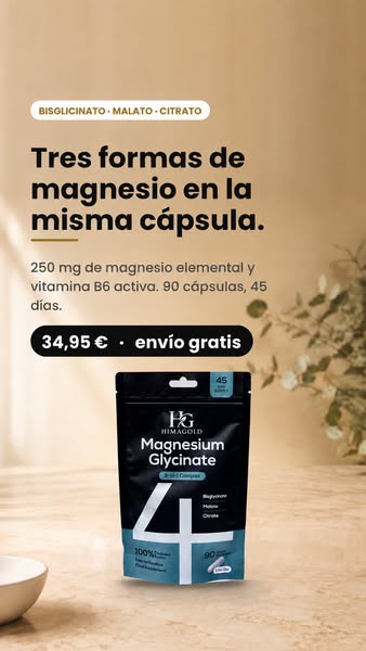 3 formas de magnesio en una cápsula