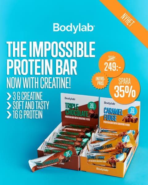 Prova proteinbaren med kreatin!