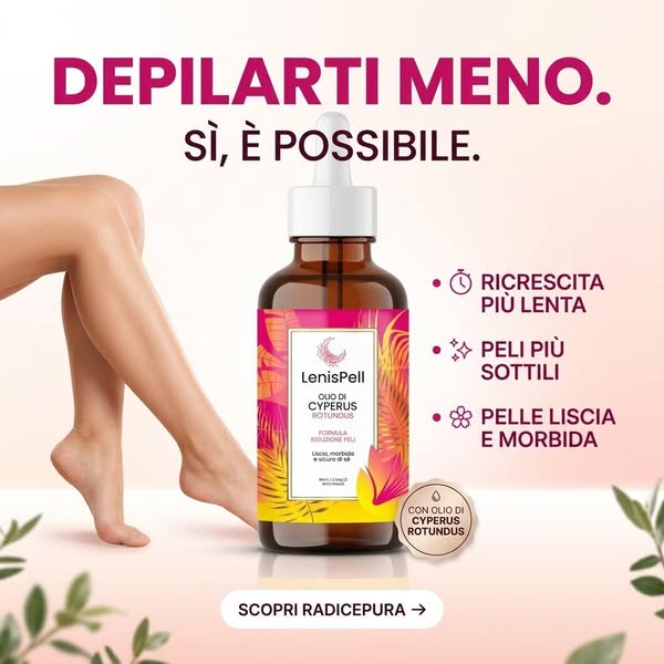 Addio peli sul viso