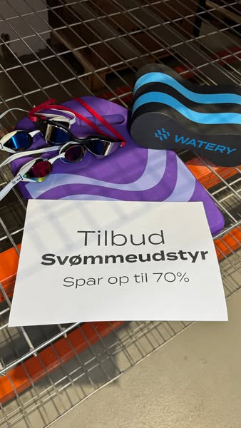 Op til 70% på svømmeudstyr - klar til træning?