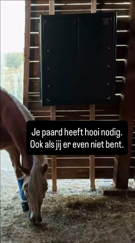 Hooi voeren, ook als je er niet bent.