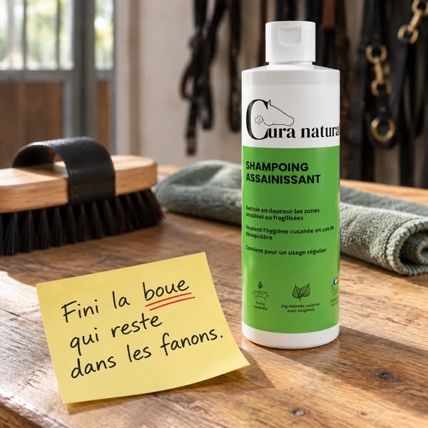 Shampoing assainissant pour cheval · Note 4,9/5