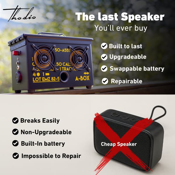 The Original Ammo Can Speaker .50 CAL A-BOX™ BLACK OPS LIMITED EDITION
