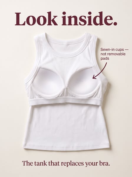 No Bra? No Problem. This Tank Has It Built In.