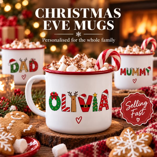 Their Name On A Vintage Santa Mug