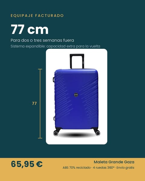Maleta Grande Gaza 77 cm — 65,95 €