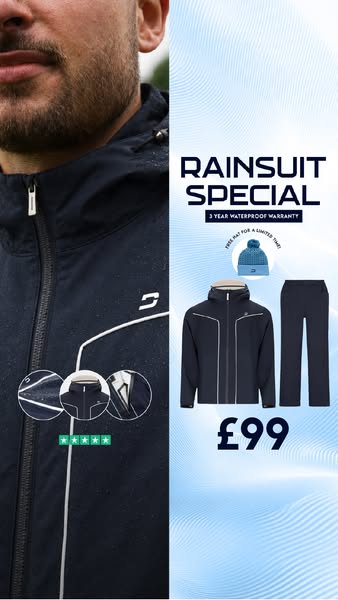 NEW £99 GOLF RAINSUIT