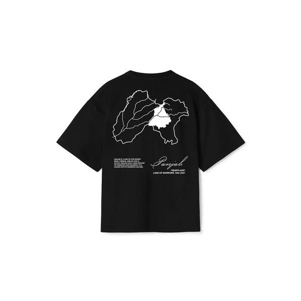 PANJAB OVERSIZED T-SHIRT BLACK