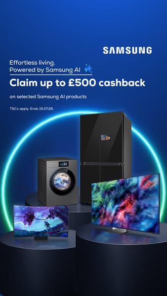 Up to £500 cashback