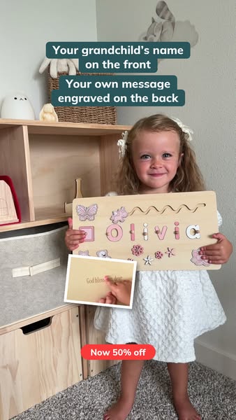 50% off personalized name puzzles + FREE shipping