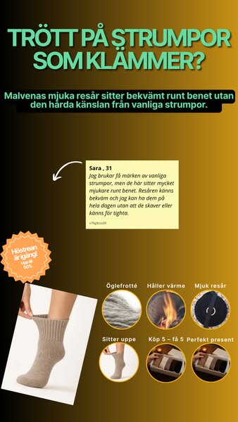 För dig som alltid fryser om fötterna