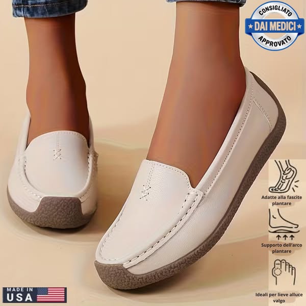 Mocassini Ortopedici Comfort Plus in Pelle