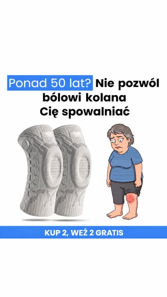 Opaska stabilizująca na kolano z pokrętłem