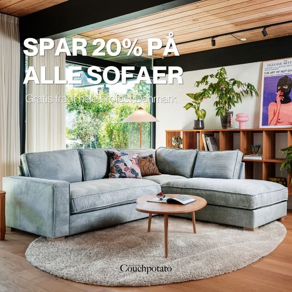 SPAR 20% PÅ ALLE SOFAER