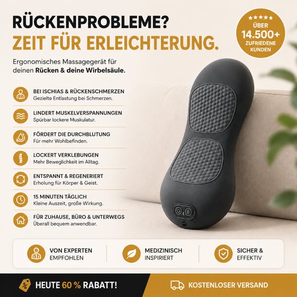 Rückenschmerzen? Zeit für Erleichterung