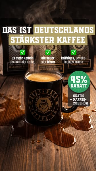 Kaffee, der ballert