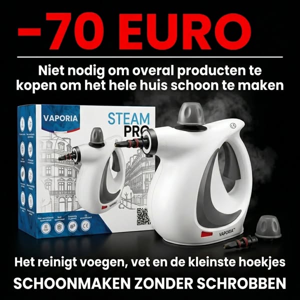 Vaporia™ Draagbare Stoomreiniger – 12 accessoires