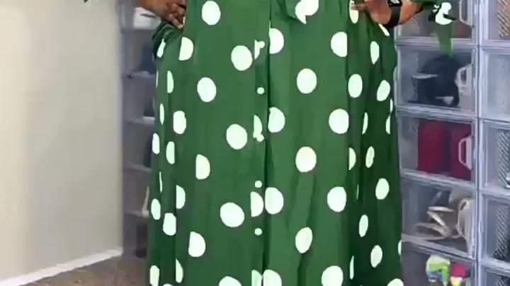 Flattering Polka Dot Maxi Dress