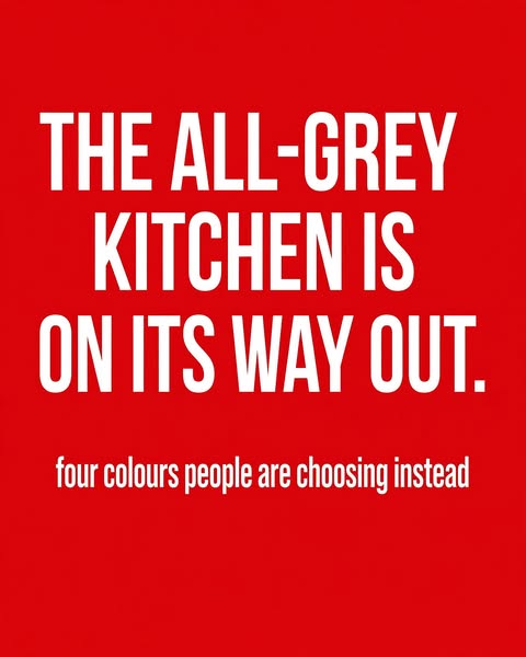 4 Popular Kitchen Colors People Are Choosing Over Gray in 2026