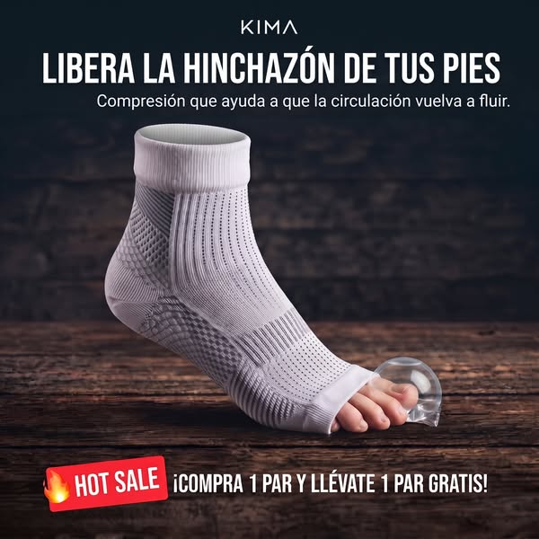 Libera la hinchazón de tus pies