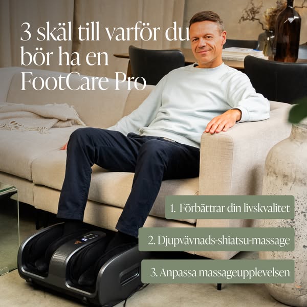 3⃣ skäl till varför du bör skaffa en FootCare Pro
